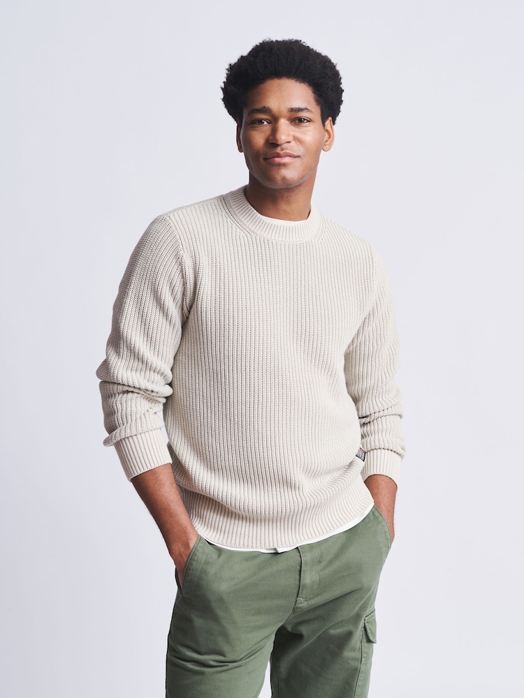 Aubin Martin Ribbed Crew Jumper - Image 1 of 6 Aubin Martin Ribbed Crew Jumper - Image 1 of 6