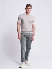Aubin Dryden Knitted Cashmere Blend Polo Shirt - Image 3 of 7