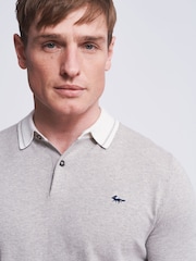 Aubin Dryden Knitted Cashmere Blend Polo Shirt - Image 4 of 7