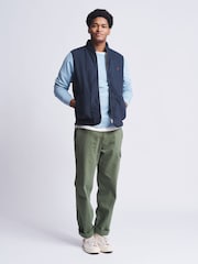 Aubin Blue Kelsey Diamond Quilted Gilet - Image 3 of 8