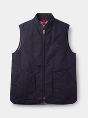 Aubin Blue Kelsey Diamond Quilted Gilet - Image 6 of 8