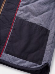 Aubin Blue Kelsey Diamond Quilted Gilet - Image 8 of 8