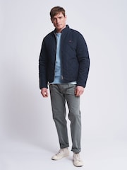 Aubin Blue Laxton Diamond Quilted Jacket - Image 3 of 7