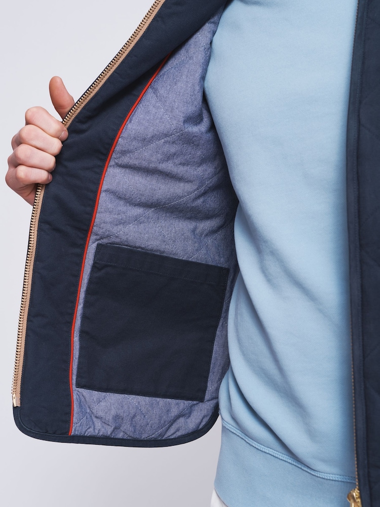 Aubin Blue Laxton Diamond Quilted Jacket - Image 6 of 7