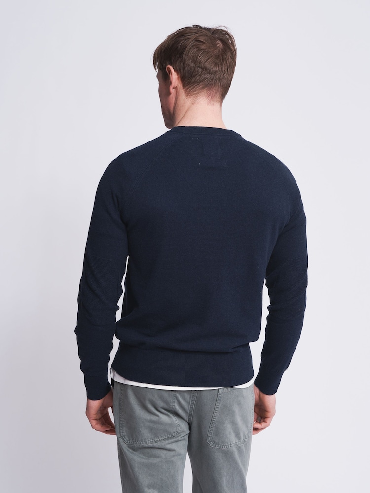Aubin Collum Cotton Crew Neck Jumper - Image 2 of 7