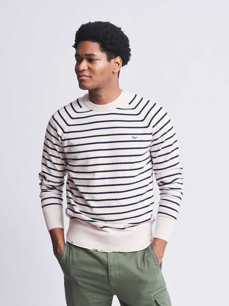 Aubin Collum Cotton Crew Neck Jumper - Image 1 of 7
