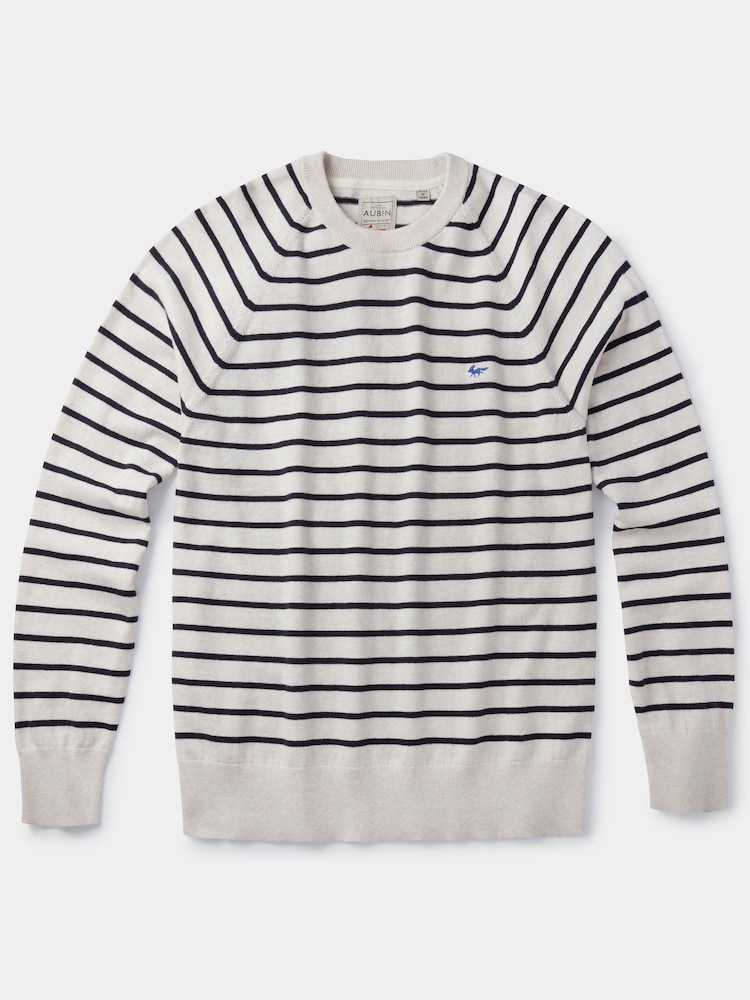 Aubin Collum Cotton Crew Neck Jumper - Image 7 of 7