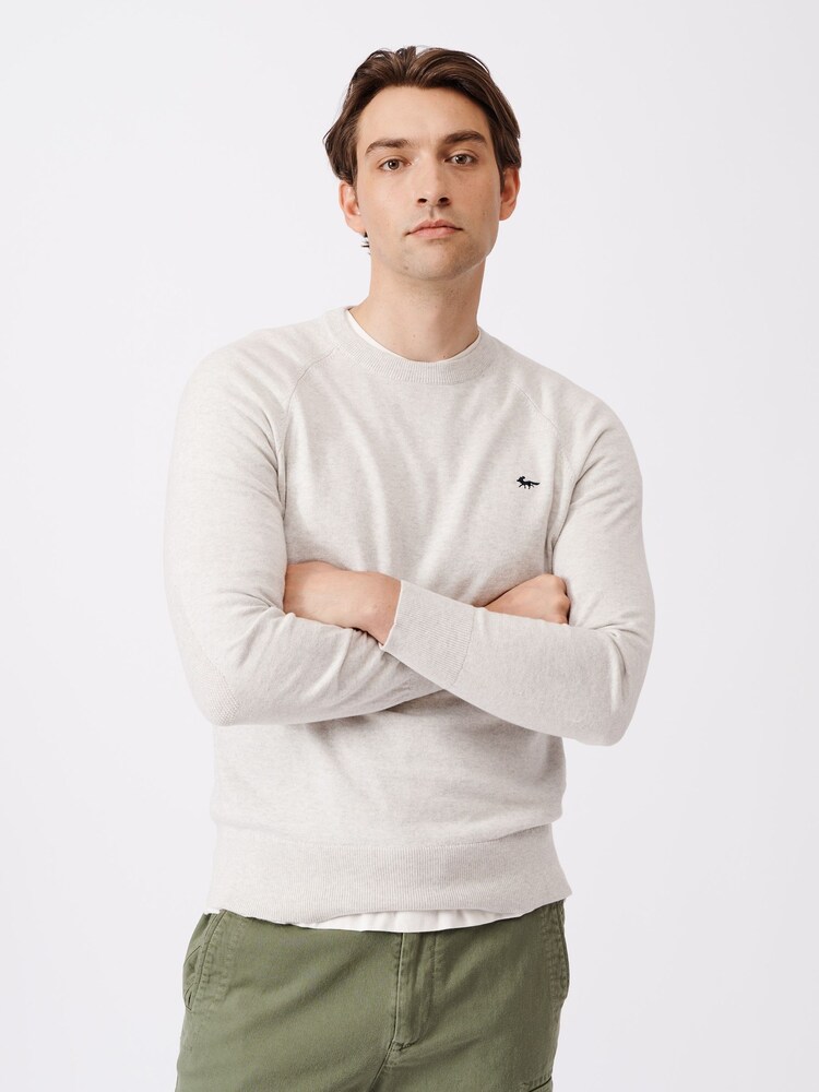 Aubin Collum Cotton Crew Neck Jumper - Image 1 of 7
