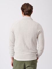 Aubin Bonby Quarter Zip Cotton Jumper - Image 2 of 8