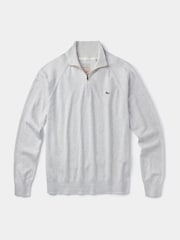 Aubin Bonby Quarter Zip Cotton Jumper - Image 7 of 8