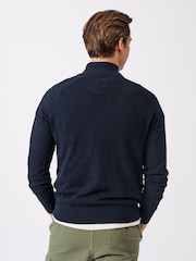 Aubin Bonby Quarter Zip Cotton Jumper - Image 2 of 7
