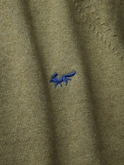 Зеленый - Aubin Bonby Quarter Zip Cotton Jumper - Изображение 9 из 9