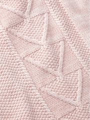 Aubin Pink Northhorpe Stitch Interest Crew Jumper - Image 7 of 7