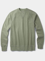 Grün - Aubin Garsdale Strukturiertes Sweatshirt mit Rundhalsausschnitt - Bild 5 von 5