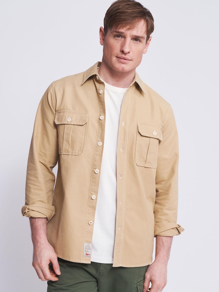 Aubin Sand Warley Overshirt - Image 1 of 6