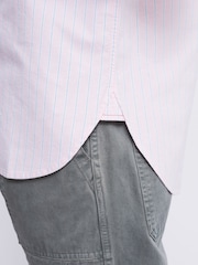 Aubin Pink Aldridge Oxford Button Down 100% Cotton Shirt - Image 6 of 7