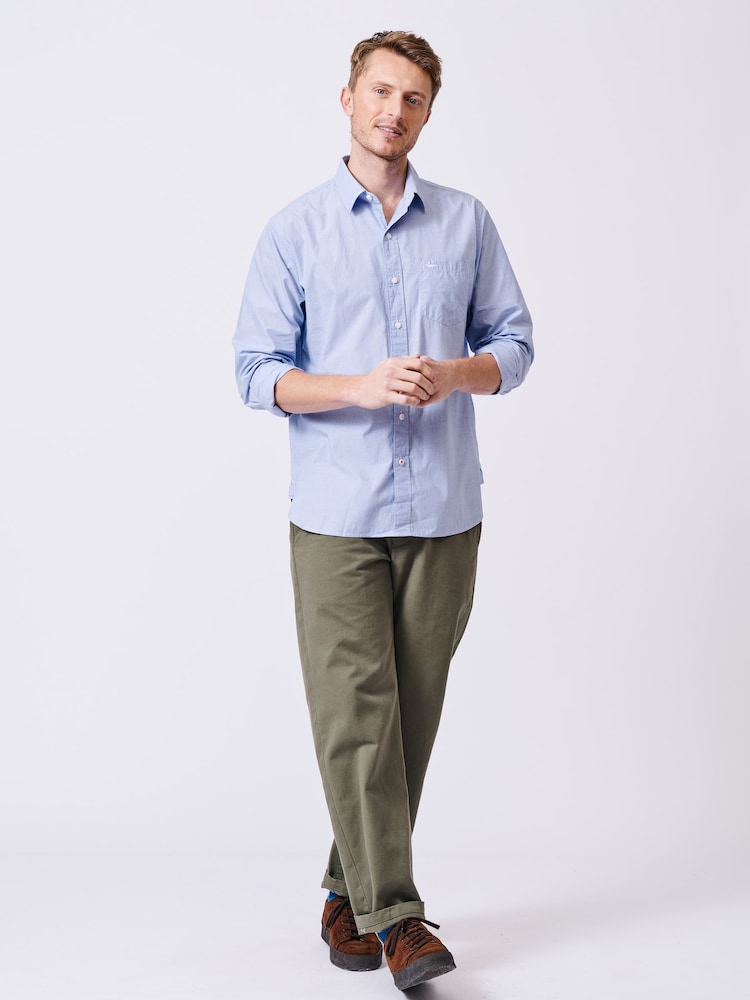 Aubin Gladstone Poplin Button Shirt - Image 3 of 7