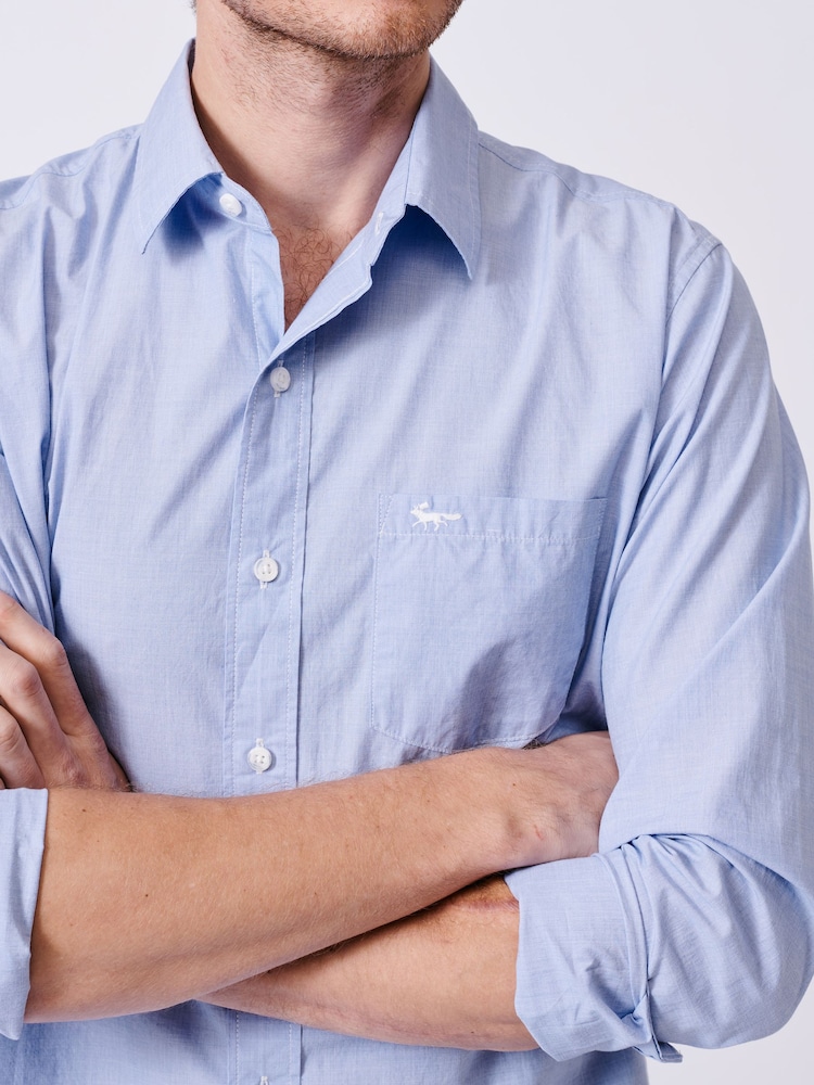 Aubin Gladstone Poplin Button Shirt - Image 4 of 7