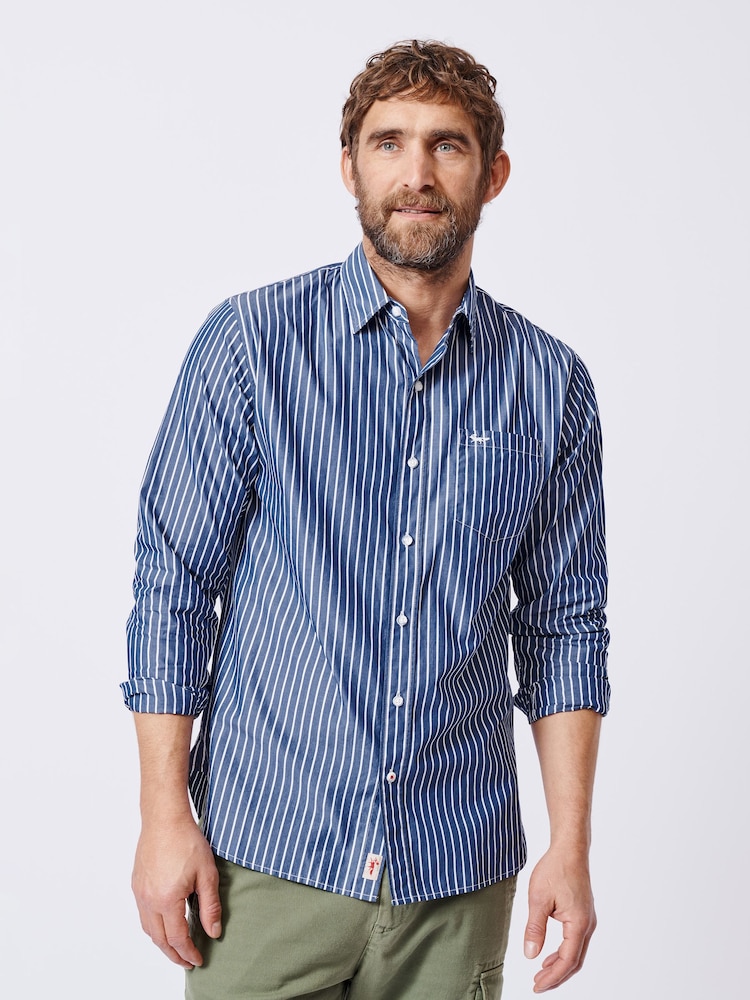 Aubin Gladstone Poplin Button Shirt - Image 1 of 5