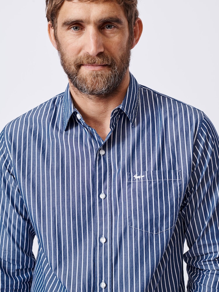 Aubin Gladstone Poplin Button Shirt - Image 4 of 5