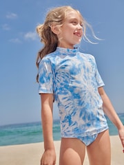 Blue Tie-Dye Rash Vest (3-16yrs) - Image 4 of 8