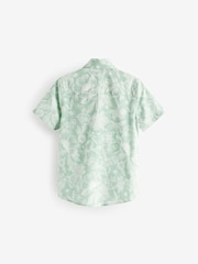 Green Short Sleeves Printed Shirt (3-16yrs) - Image 2 of 4