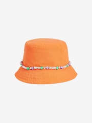 Orange Beaded Bucket Hat (3-16yrs) - Image 1 of 2