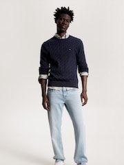 Tommy Hilfiger Blue Navy Classic Cable Jumper - Image 3 of 5