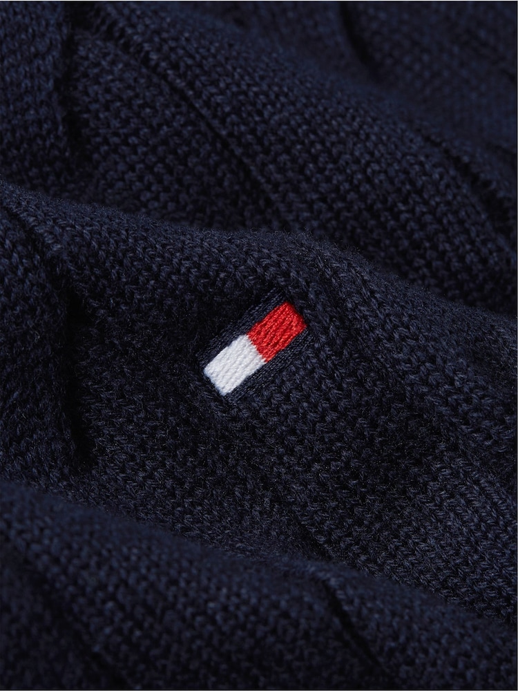Tommy Hilfiger Blue Navy Classic Cable Jumper - Image 6 of 6