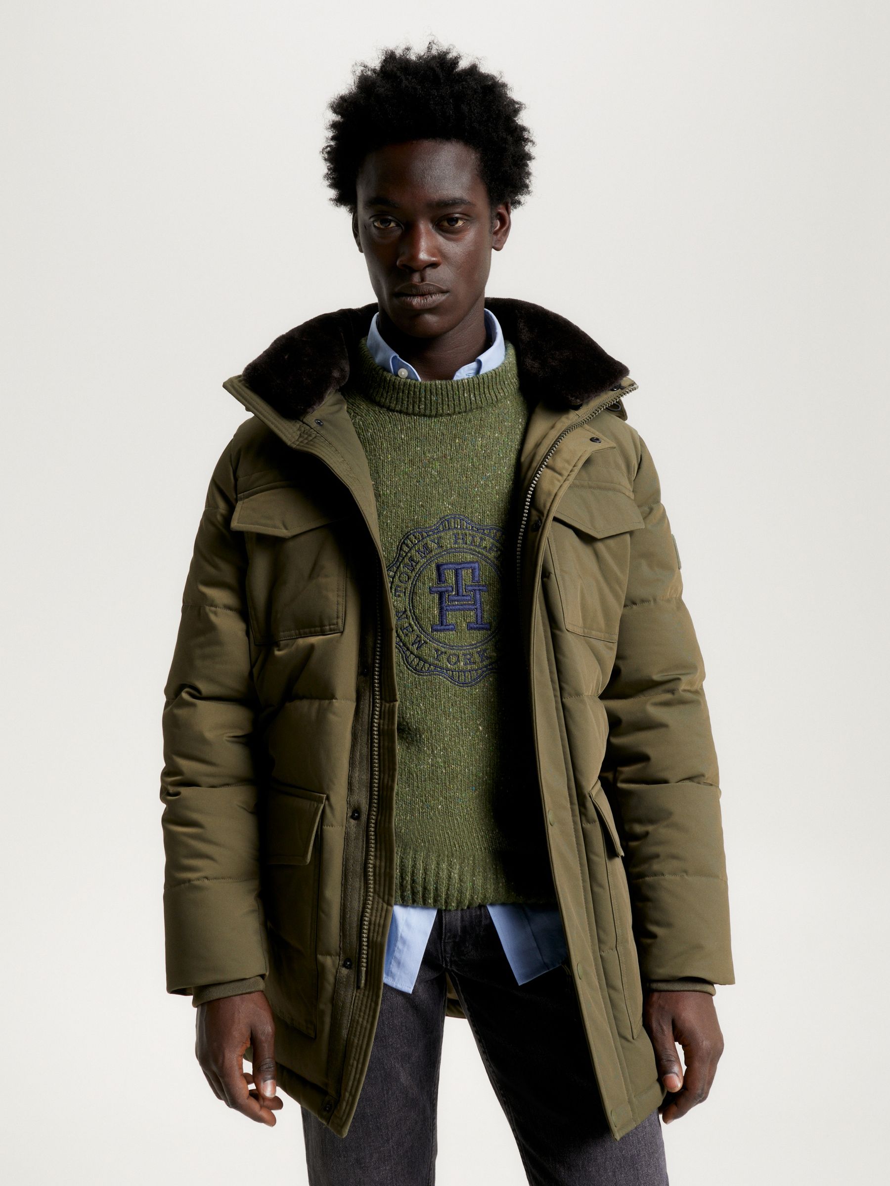 Tommy parka coat on sale
