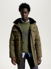 Tommy Hilfiger Green Rockie Utility Parka Coat Jacket - Image 1 of 6