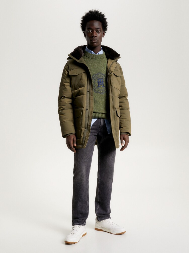Tommy Hilfiger Green Rockie Utility Parka Coat Jacket - Image 3 of 6