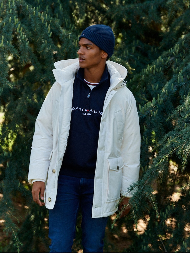 Tommy Hilfiger Rockie Non-Fur Down Parka Hooded Jacket - Image 1 of 3