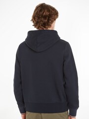 Tommy Hilfiger Blue Logo Tipped Hoodie - Image 2 of 4