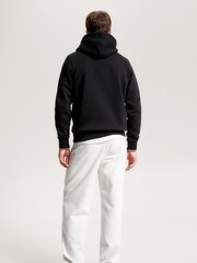 Tommy Hilfiger Black Logo Tipped Hoodie - Image 2 of 5