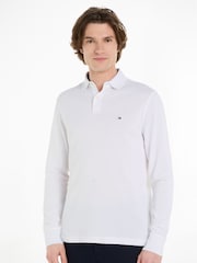 Branco - Tommy Hilfiger 1985 Camisa Polo Regular Manga Longa - Imagem 1 de 6