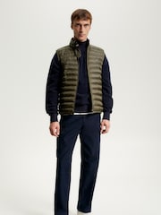 Tommy Hilfiger Green Packable Recycled Gilet - Image 1 of 7