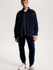 Blau - Tommy Hilfiger Solid Hemdjacke aus Cord, Grün - Bild 6 von 9