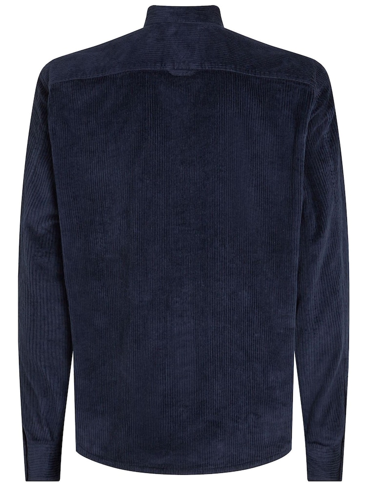 Blau - Tommy Hilfiger Solid Hemdjacke aus Cord, Grün - Bild 9 von 9