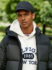 Tommy Hilfiger White Logo Tipped 100% Cotton T-Shirt - Image 2 of 7