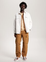 Weiß - Tommy Hilfiger Solid Hemdjacke aus Cord, Grün - Bild 3 von 5