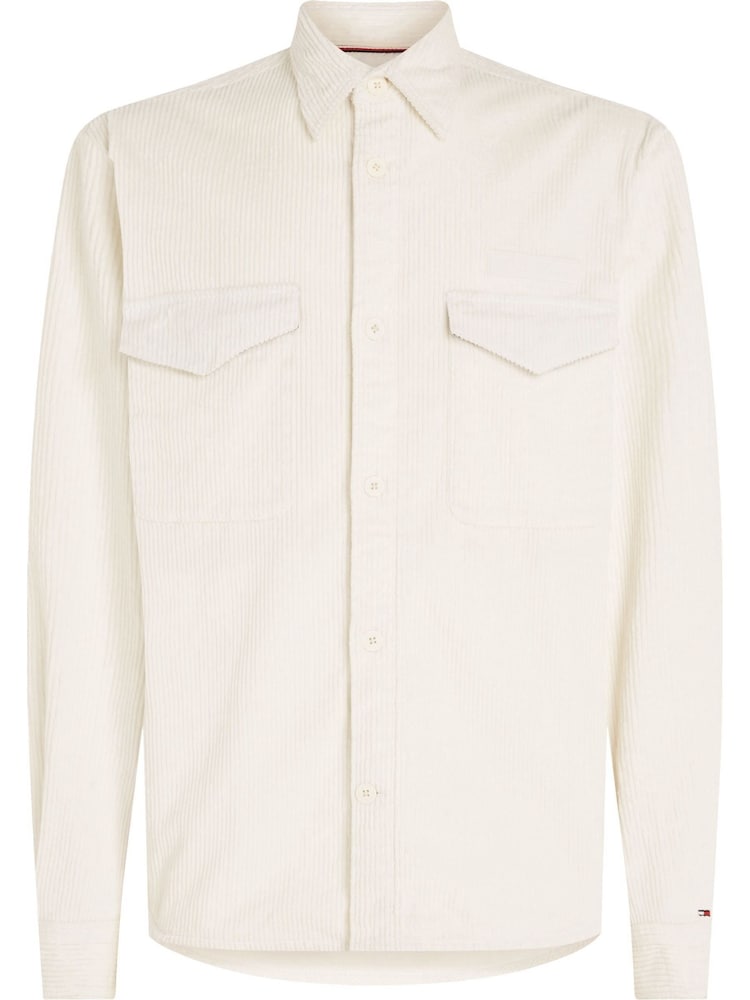 Weiß - Tommy Hilfiger Solid Hemdjacke aus Cord, Grün - Bild 5 von 5