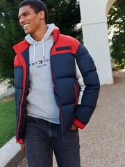 Tommy Hilfiger Blue New York Puffer Jacket - Image 1 of 6