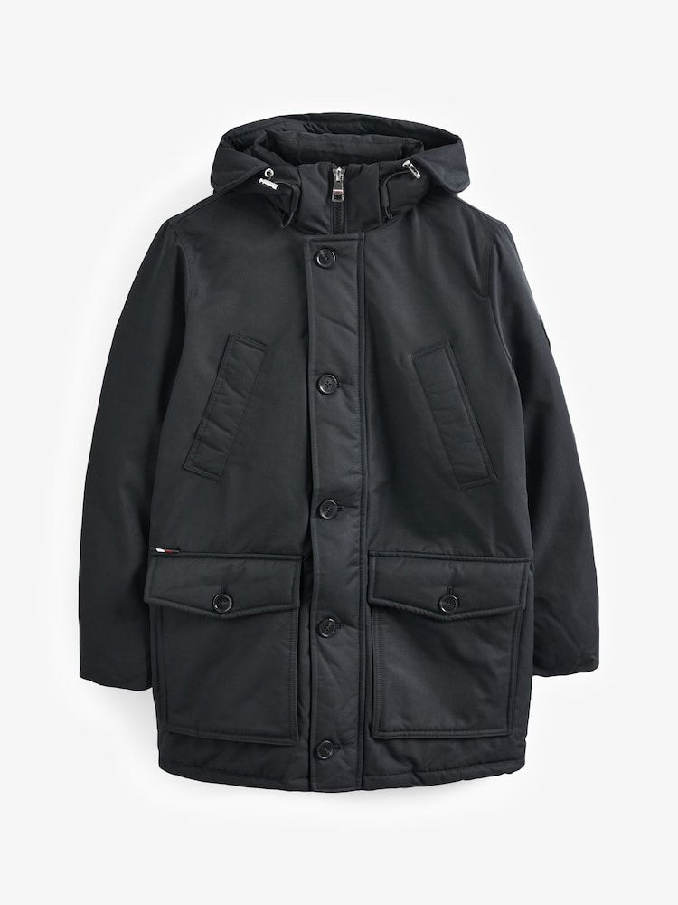 Tommy Hilfiger Rockie Non-Fur Down Parka Hooded Jacket - Image 5 of 5