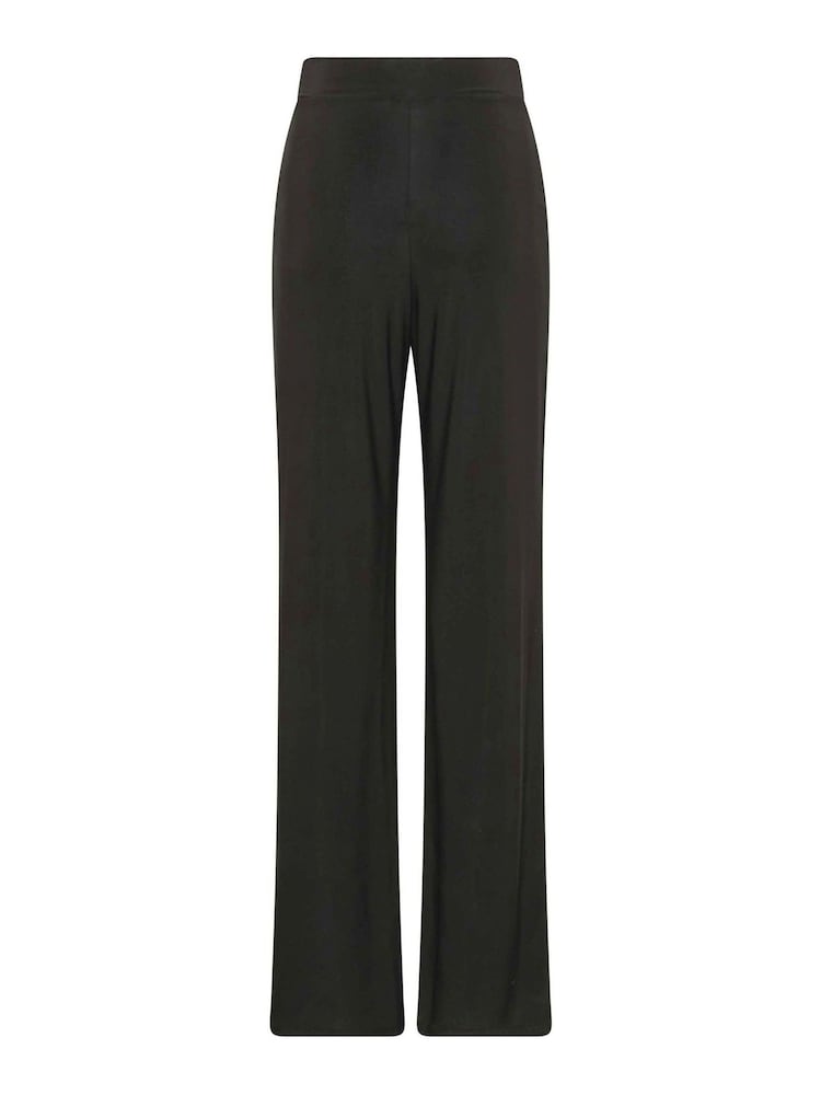 Long Tall Sally Black Stretch Palazzo Wide Leg Trousers - Image 3 of 4