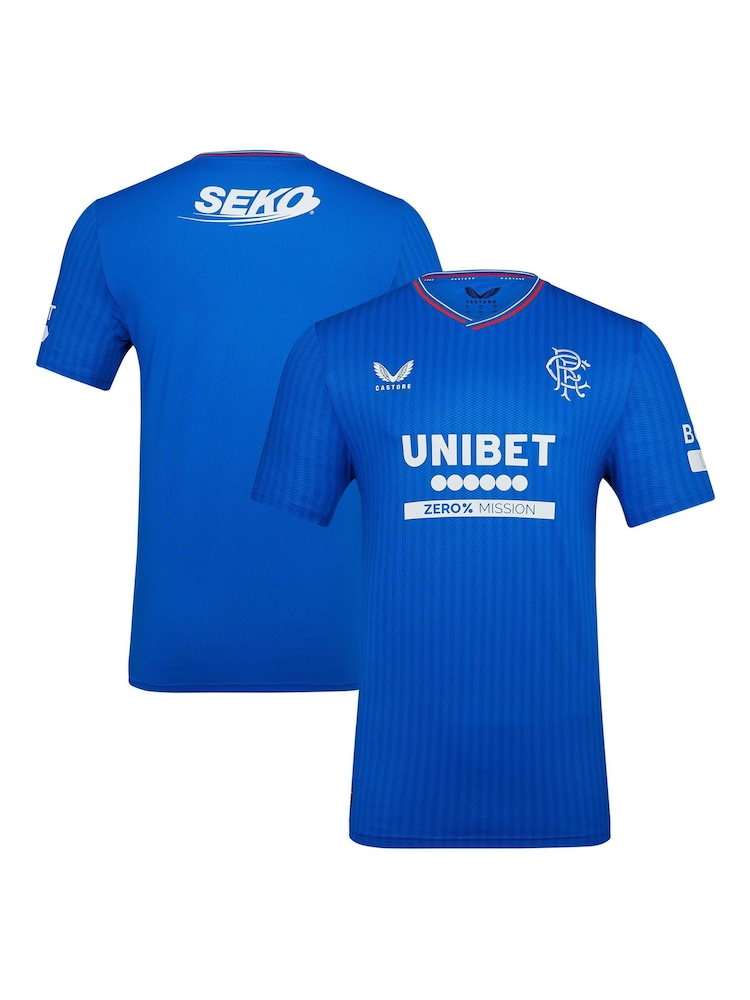 Castore Blue Glasgow Rangers Home Pro Shirt 2023-24 - Image 1 of 1 Castore Blue Glasgow Rangers Home Pro Shirt 2023-24 - Image 1 of 1