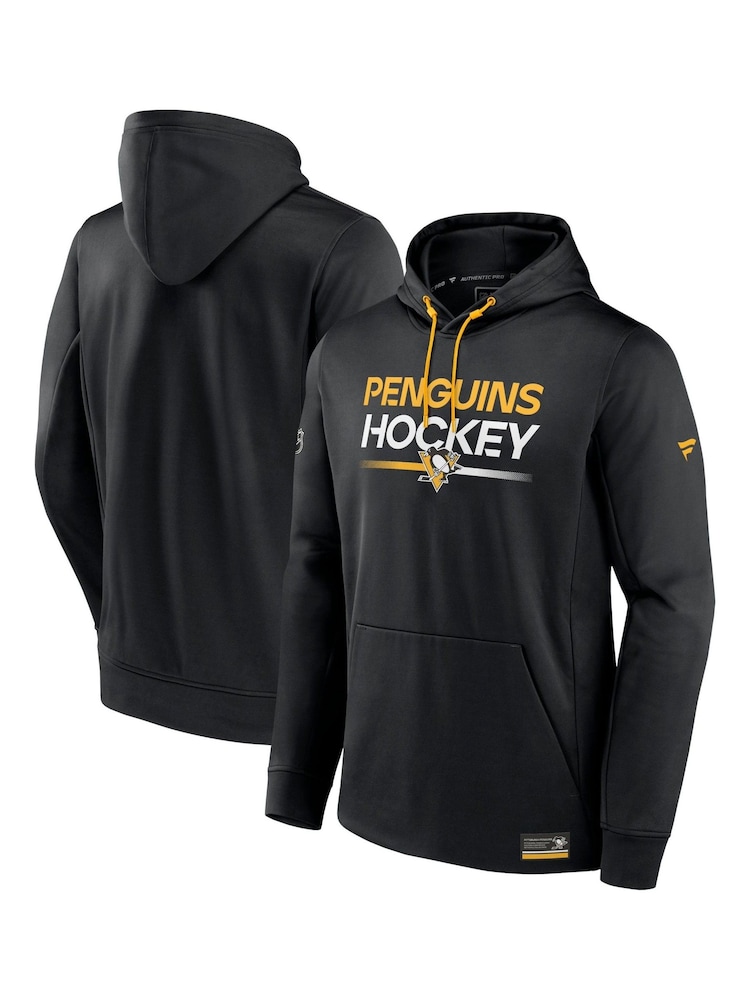 Fanatics Pittsburgh Penguins Authentic Pro Poly Fleece Pull Over Black Hoodie - Image 1 of 3