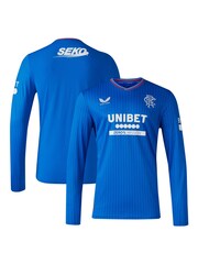 Castore Blue Glasgow Rangers Home Long Sleeve Shirt 2023-24 - Image 1 of 3