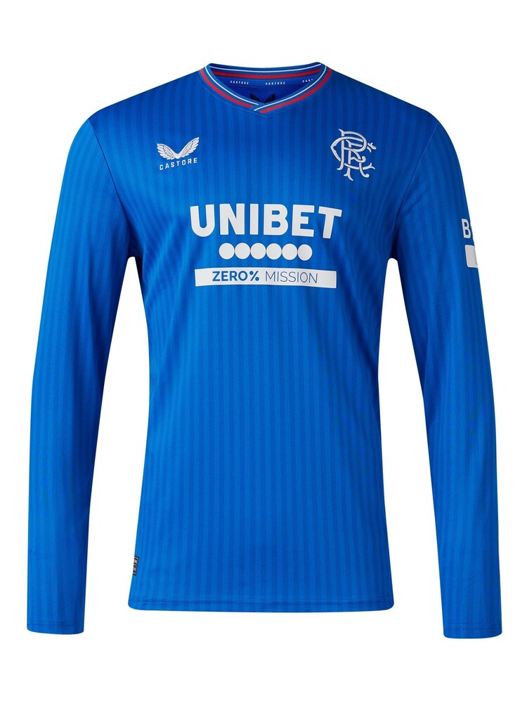 Castore Blue Glasgow Rangers Home Long Sleeve Shirt 2023-24 - Image 2 of 3