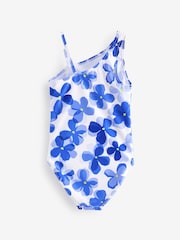 Blue Flower One Shoulder Swimsuit (3-16yrs) - Image 5 of 6